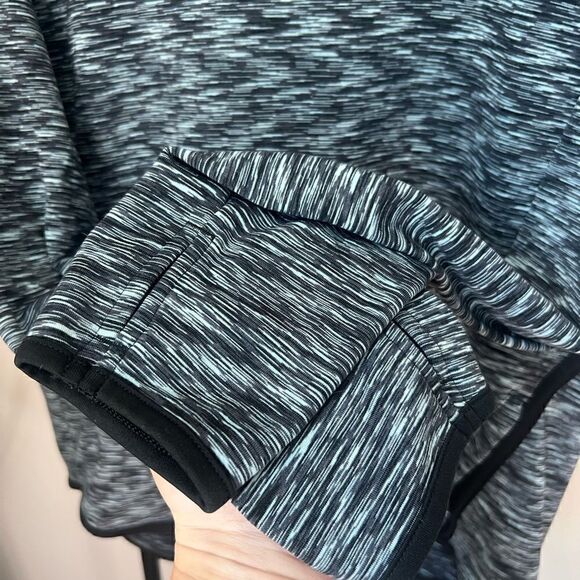 Champion fleece cowl neck pullover black thumb holes size large - Picture 10 of 15